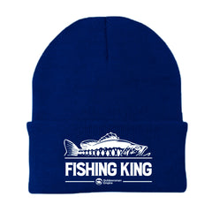 Fishing King Embroidered Beanie